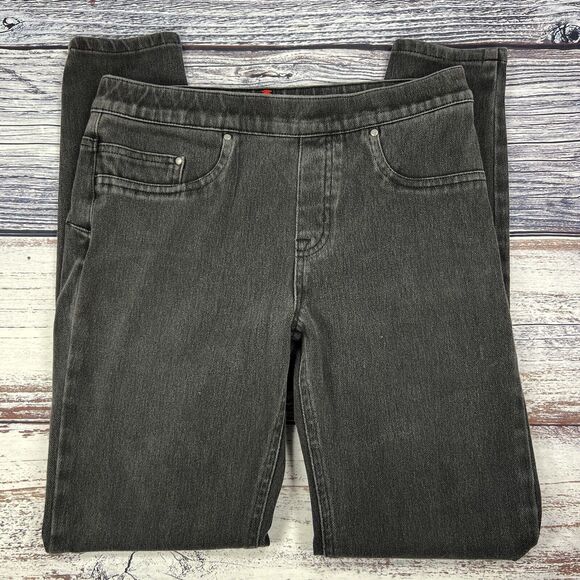 Spanx Ready To Wow Black Pull on Shape Contour Leggings Jeans 2420, Size M - Picture 2 of 7